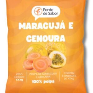 Polpa de Maracujá e Cenoura